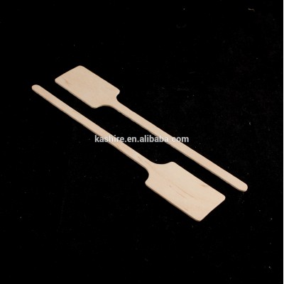 2019 Disposable Wood paddle shape Tea stirrer Coffee swizzle stick stirring stick