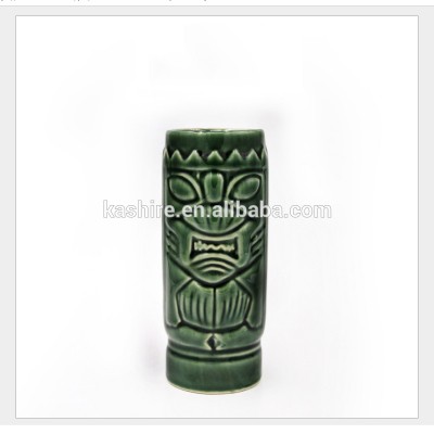 Customized totem barware ceramic tiki mug cocktail