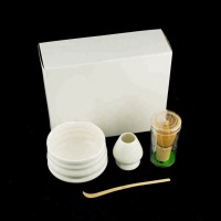 White Ceremonial Tea Bowl Whisk Gift Set