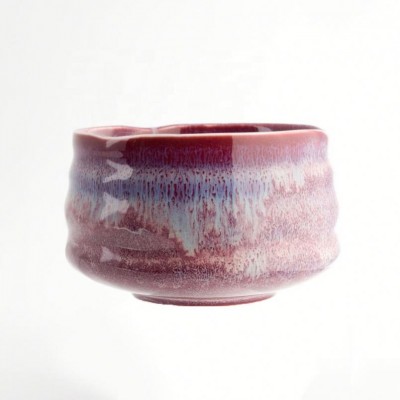 Food Grade Glazed Ceramic Tea Bowl Matcha Tea Bowl Chawan For Japanese Tea Ceremony Red Blue Green Purple White Black